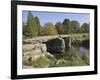 The Clapper Bridge at Postbridge, Dartmoor National Park, Devon, England, United Kingdom, Europe-James Emmerson-Framed Photographic Print