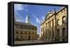 The Clarendon Building and Sheldonian Theatre, Oxford, Oxfordshire, England, United Kingdom, Europe-Peter Richardson-Framed Stretched Canvas