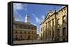 The Clarendon Building and Sheldonian Theatre, Oxford, Oxfordshire, England, United Kingdom, Europe-Peter Richardson-Framed Stretched Canvas