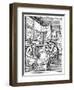 The Clasp Maker's Workshop, 16th Century-Jost Amman-Framed Giclee Print