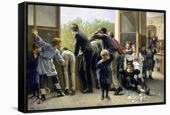 The Class Pranksters-Auguste Joseph Truphème-Framed Stretched Canvas