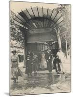 The Classic Art Nouveau Design of the Earliest Metro Stations in Central Paris-null-Mounted Photographic Print