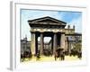 The Classical Portico of the Old Euston Station-Harry Green-Framed Giclee Print