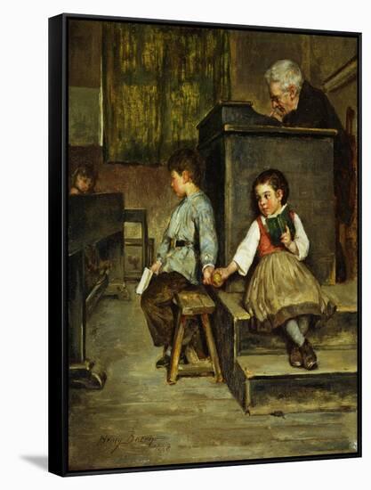 The Classroom-Henry Bacon-Framed Stretched Canvas