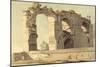 The Claudian Aqueduct, Rome, 1785 (W/C, Pen, Ink and Graphite on Paper)-Francis Towne-Mounted Giclee Print