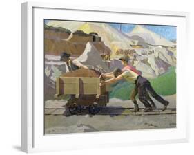 The Clay Pit, 1923-Harold Harvey-Framed Giclee Print