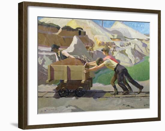 The Clay Pit, 1923-Harold Harvey-Framed Giclee Print