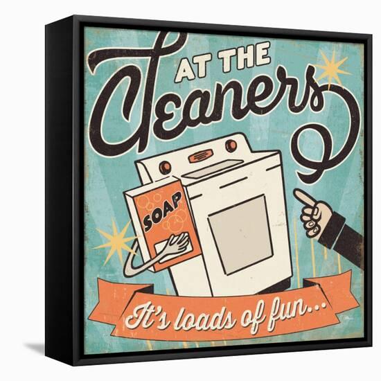 The Cleaners II-Pela Design-Framed Stretched Canvas