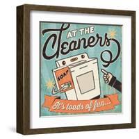 The Cleaners II-Pela Design-Framed Art Print