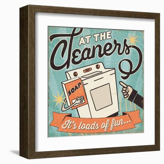 The Cleaners II-Pela Design-Framed Art Print