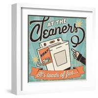 The Cleaners II-Pela Design-Framed Art Print