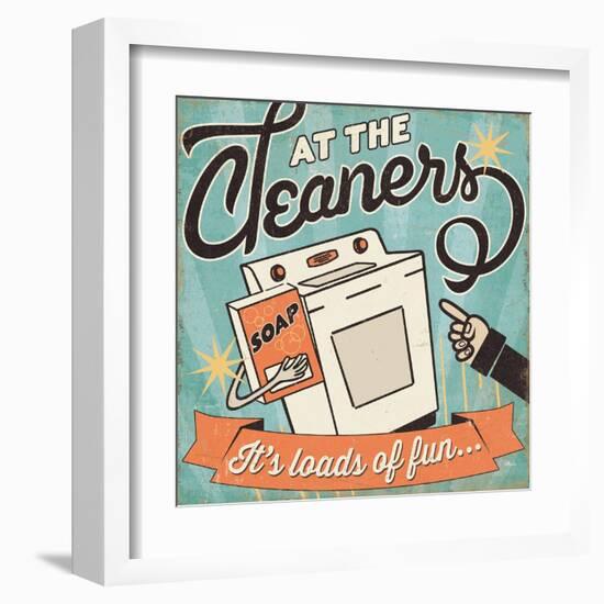 The Cleaners II-Pela Design-Framed Art Print