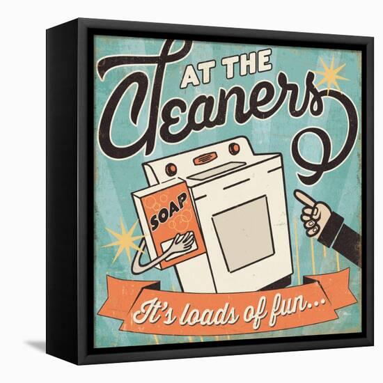 The Cleaners II-Pela Design-Framed Stretched Canvas