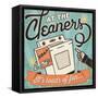 The Cleaners II-Pela Design-Framed Stretched Canvas