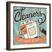 The Cleaners II-Pela Design-Framed Art Print