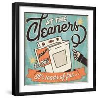 The Cleaners II-Pela Design-Framed Art Print