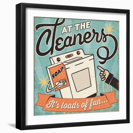 The Cleaners II-Pela Design-Framed Art Print