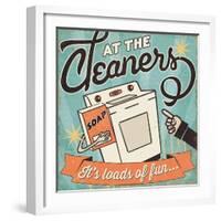 The Cleaners II-Pela Design-Framed Art Print