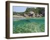 The clear water and rocks of Ko Miang island.-Sergio Pitamitz-Framed Photographic Print