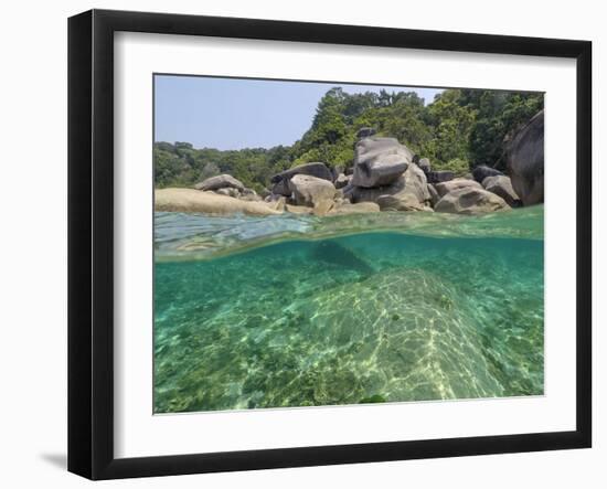 The clear water and rocks of Ko Miang island.-Sergio Pitamitz-Framed Photographic Print