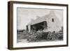 The Cleary House after Battering Ram, Eviction at the Vandeleur Estate, County Clare, Ireland, 1888-Robert French-Framed Giclee Print