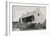 The Cleary House after Battering Ram, Eviction at the Vandeleur Estate, County Clare, Ireland, 1888-Robert French-Framed Giclee Print