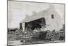 The Cleary House after Battering Ram, Eviction at the Vandeleur Estate, County Clare, Ireland, 1888-Robert French-Mounted Giclee Print