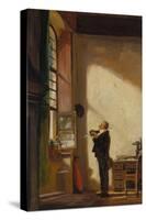 The Clerk, about 1850-Carl Spitzweg-Stretched Canvas