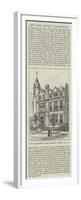 The Clerkenwell Free Library, Opened 10 October-Frank Watkins-Framed Premium Giclee Print