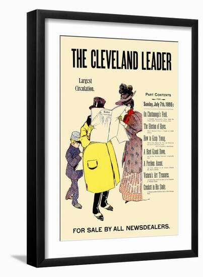 The Cleveland Leader for Sale by All Newsdealers-null-Framed Art Print