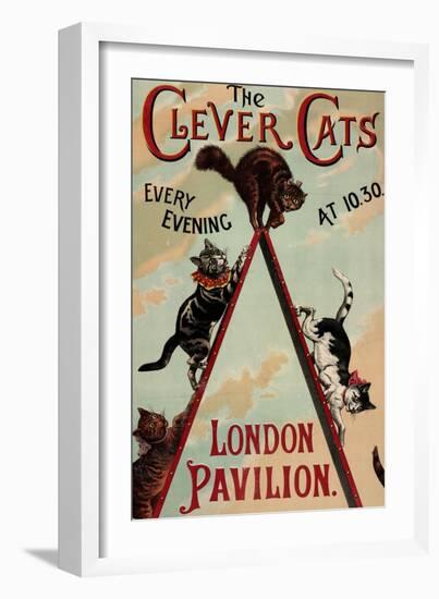 The Clever Cats-null-Framed Giclee Print