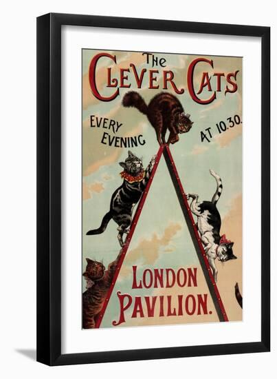 The Clever Cats-null-Framed Premium Giclee Print