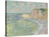 The Cliff Above, 1885-Claude Monet-Stretched Canvas