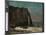 The Cliff at Étretat, after 1872 (Oil on Fabric)-Gustave Courbet-Mounted Giclee Print