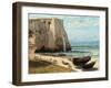 The Cliff at Etretat after the Storm-Gustave Courbet-Framed Giclee Print