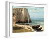 The Cliff at Etretat after the Storm-Gustave Courbet-Framed Giclee Print