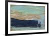 The Cliff at Etretat, C.1885 (Pastel)-Claude Monet-Framed Giclee Print