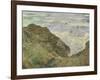 The Cliff at Pourville-Claude Monet-Framed Giclee Print