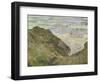 The Cliff at Pourville-Claude Monet-Framed Giclee Print