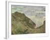 The Cliff at Pourville-Claude Monet-Framed Giclee Print