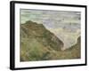 The Cliff at Pourville-Claude Monet-Framed Giclee Print