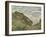 The Cliff at Pourville-Claude Monet-Framed Giclee Print