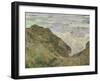 The Cliff at Pourville-Claude Monet-Framed Giclee Print