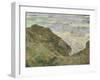 The Cliff at Pourville-Claude Monet-Framed Giclee Print