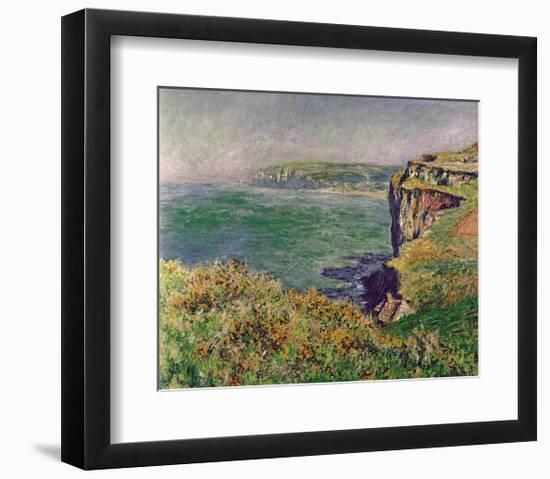 The Cliff at Varengeville, c.1882-Claude Monet-Framed Art Print