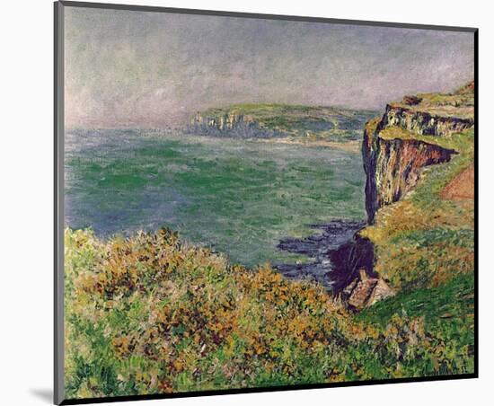 The Cliff at Varengeville, c.1882-Claude Monet-Mounted Art Print