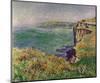 The Cliff at Varengeville, c.1882-Claude Monet-Mounted Art Print