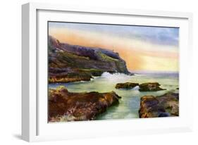 The Cliff, Castlerock, Londonderry, Northern Ireland, 1924-1926-MC Green-Framed Giclee Print