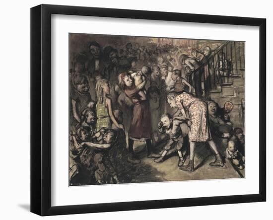 The Cliff Dwellers, 1913-George Wesley Bellows-Framed Giclee Print