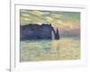The Cliff, Étretat, Sunset. 1882-83-Claude Monet-Framed Giclee Print